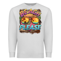 Dove Grey becach please Premium Sweatshirt - BarkalooDesign