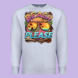 Becach Please Premium Sweatshirt Designed By Barkaloodesign