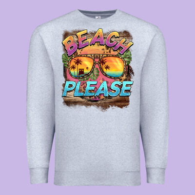 Becach Please Premium Sweatshirt Designed By Barkaloodesign