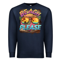Navy becach please Premium Sweatshirt - BarkalooDesign