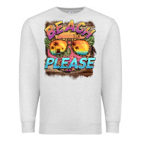 Oatmeal Heather becach please Premium Sweatshirt - BarkalooDesign
