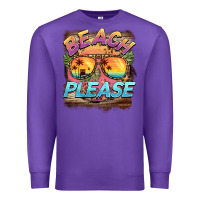 Purple becach please Premium Sweatshirt - BarkalooDesign