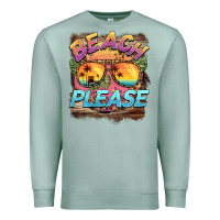 Seafoam becach please Premium Sweatshirt - BarkalooDesign