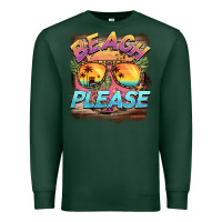 Sports Green becach please Premium Sweatshirt - BarkalooDesign