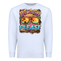 White becach please Premium Sweatshirt - BarkalooDesign