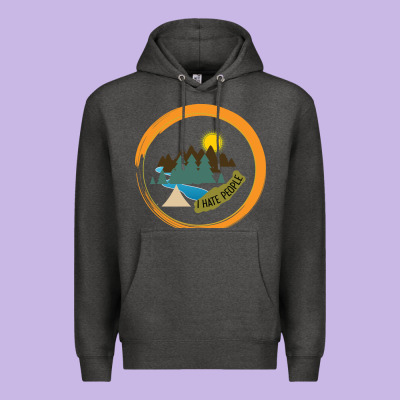 I Hate People Camping Hiking Premium Hoodie Designed By Bettercallsaul