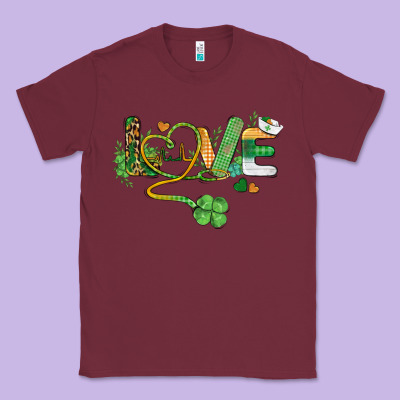 St. Patricks Day Nurse Love Medical Love Classic Tee Designed By Barkaloodesign