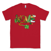 Red st. patricks day nurse love medical love Classic Tee - BarkalooDesign