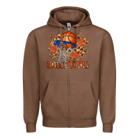 Chestnut custom name basketball Zipper Hoodie - MaliasSmallBusiness