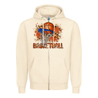 Sandshell custom name basketball Zipper Hoodie - MaliasSmallBusiness