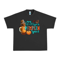 Pigment Black my blood type is pumpkin spice Urban Heavy Tee - AdoDesignShop