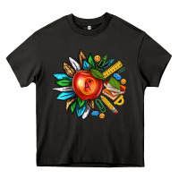 Asphalt teacher sunflower Heavy Core Tee - texasbilliewilder