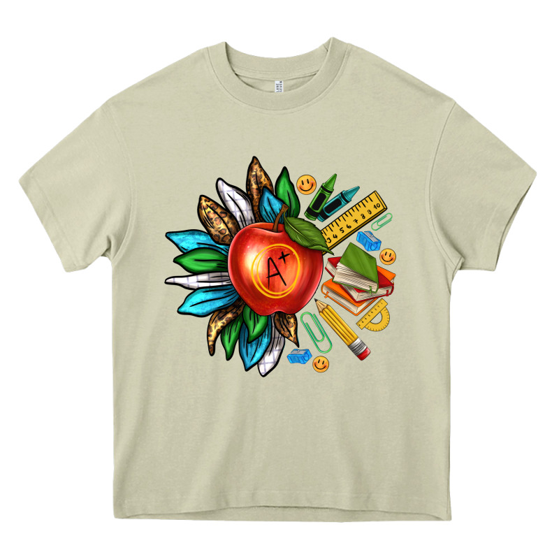 Teacher Sunflower Heavy Core Tee by texasbilliewilder | Teevron