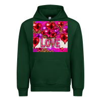 Forest Green love heart shaped balloons tumbler hjf Urban Hoodie - HowdyJamesFarm