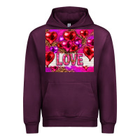 Mauve Wine love heart shaped balloons tumbler hjf Urban Hoodie - HowdyJamesFarm