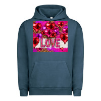 Pigment Midnight Navy love heart shaped balloons tumbler hjf Urban Hoodie - HowdyJamesFarm