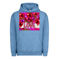 Pigment Pebble Blue love heart shaped balloons tumbler hjf Urban Hoodie - HowdyJamesFarm