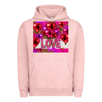 Pigment Salmon love heart shaped balloons tumbler hjf Urban Hoodie - HowdyJamesFarm