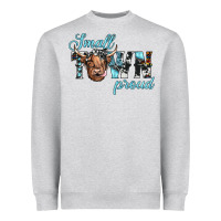 Heather Grey small town proud Heavyweight Sweatshirt - JahusDesignShop