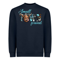 Navy small town proud Heavyweight Sweatshirt - JahusDesignShop