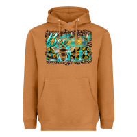 Meerkat bee kind with sunflower and leopard background Heavyweight Hoodie - Artiststas