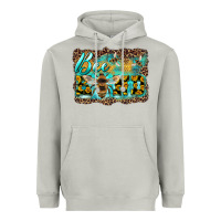 Moon Dust bee kind with sunflower and leopard background Heavyweight Hoodie - Artiststas