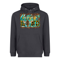 Smoke bee kind with sunflower and leopard background Heavyweight Hoodie - Artiststas