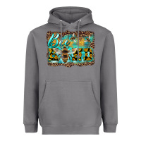 Storm bee kind with sunflower and leopard background Heavyweight Hoodie - Artiststas