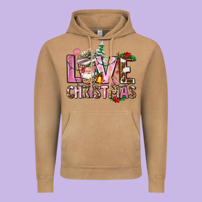 Love Christmas Vintage Hoodie Designed By Adodesignshop