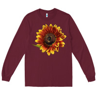 Burgundy ring o fine sunflower Long Sleeve Tee - LillyAllenDesigns