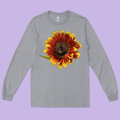 Ring O Fine Sunflower Long Sleeve Tee Designed By Lillyallendesigns