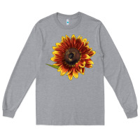 Heather Grey ring o fine sunflower Long Sleeve Tee - LillyAllenDesigns