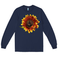 Navy ring o fine sunflower Long Sleeve Tee - LillyAllenDesigns