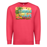 Cardinal summer vibes sunset and fruits Premium Sweatshirt - BarkalooDesign