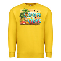 Lemon summer vibes sunset and fruits Premium Sweatshirt - BarkalooDesign