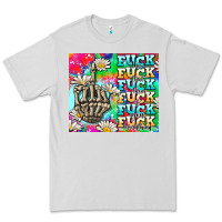 Dove Grey fuck everything skeletons Premium Tee - AdoDesignShop
