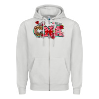 Dove Grey valentines day cna Zipper Hoodie - NancyCooperArtShop