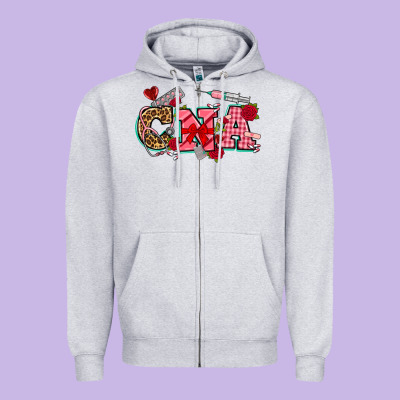 Valentines Day Cna Zipper Hoodie Designed By Nancycooperartshop