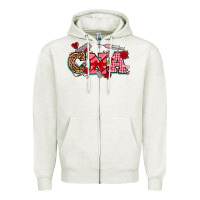 Oatmeal Heather valentines day cna Zipper Hoodie - NancyCooperArtShop