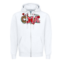 White valentines day cna Zipper Hoodie - NancyCooperArtShop