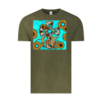 Vintage Olive cross tumbler Vintage Tee - JahusDesignShop