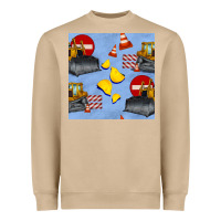 Mushroom bulldozer seamles pattern Heavyweight Sweatshirt - BundleAndBundleShop