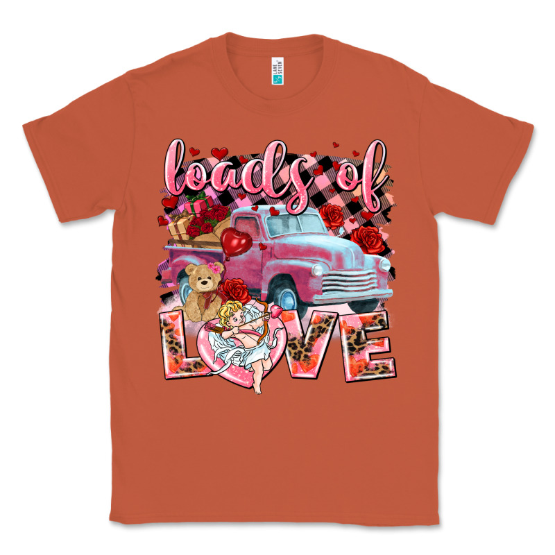 Loads Of Love Valentines Day Truck Classic Tee by NancyCooperArtShop | Teevron