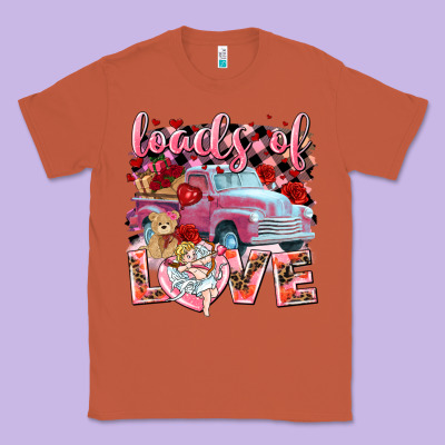 Loads Of Love Valentines Day Truck Classic Tee Designed By Nancycooperartshop