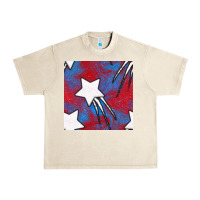 Sandshell Glitter 4th Of July Seamless Pattern Urban Heavy Tee - BundleAndBundleShop