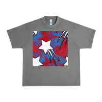 Tornado Glitter 4th Of July Seamless Pattern Urban Heavy Tee - BundleAndBundleShop
