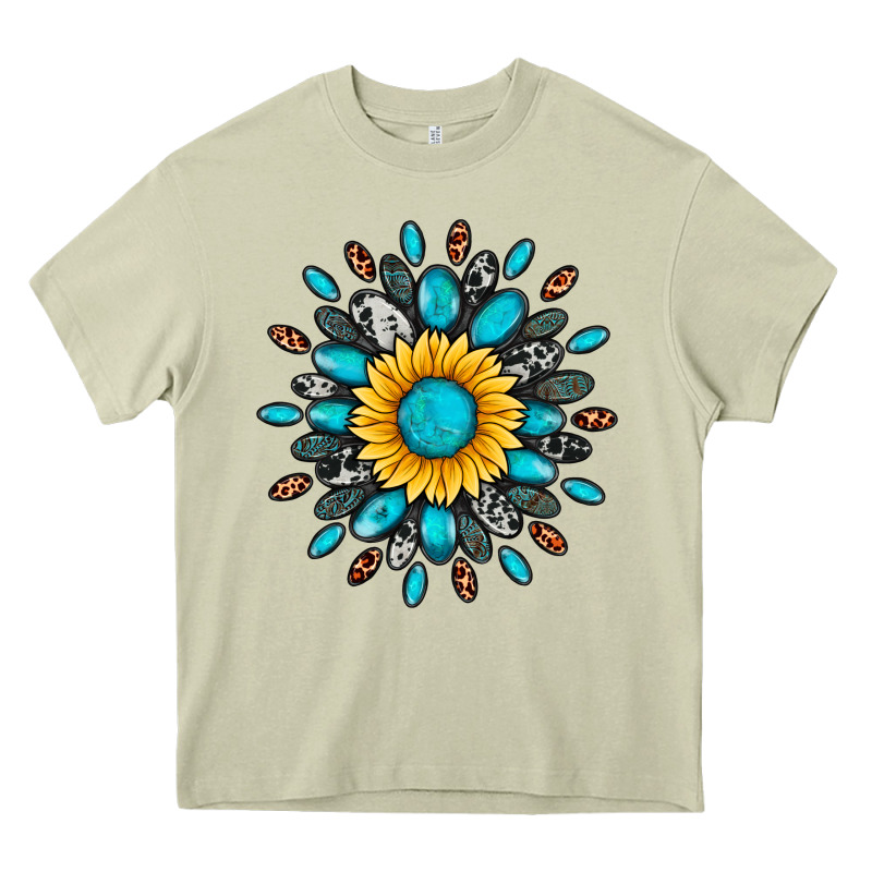 Gemstone Sunflower Heavy Core Tee by Artiststas | Teevron