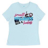 Baby Blue small business badass Ladies Tee - texasbilliewilder
