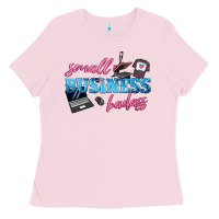 Bubblegum Pink small business badass Ladies Tee - texasbilliewilder