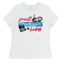 White small business badass Ladies Tee - texasbilliewilder